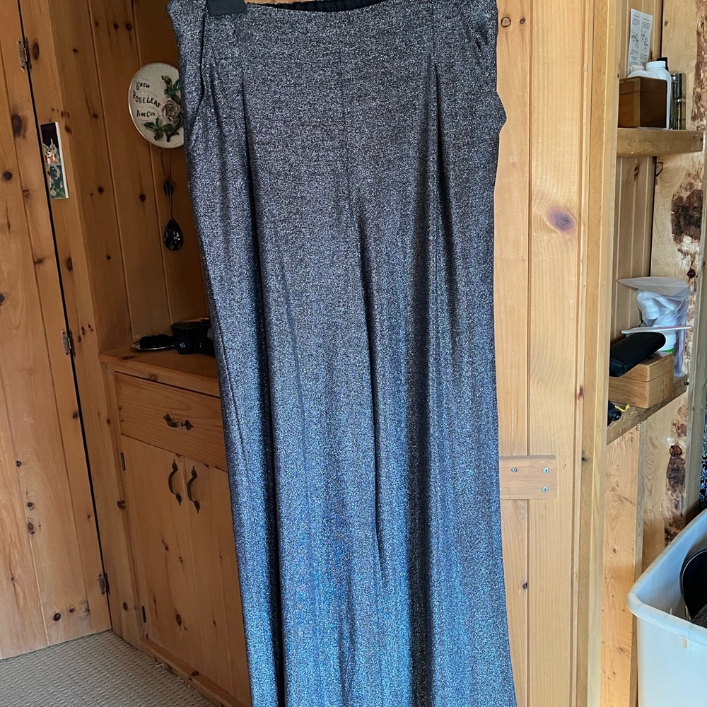 Chic Gray Women's Maxi Pants